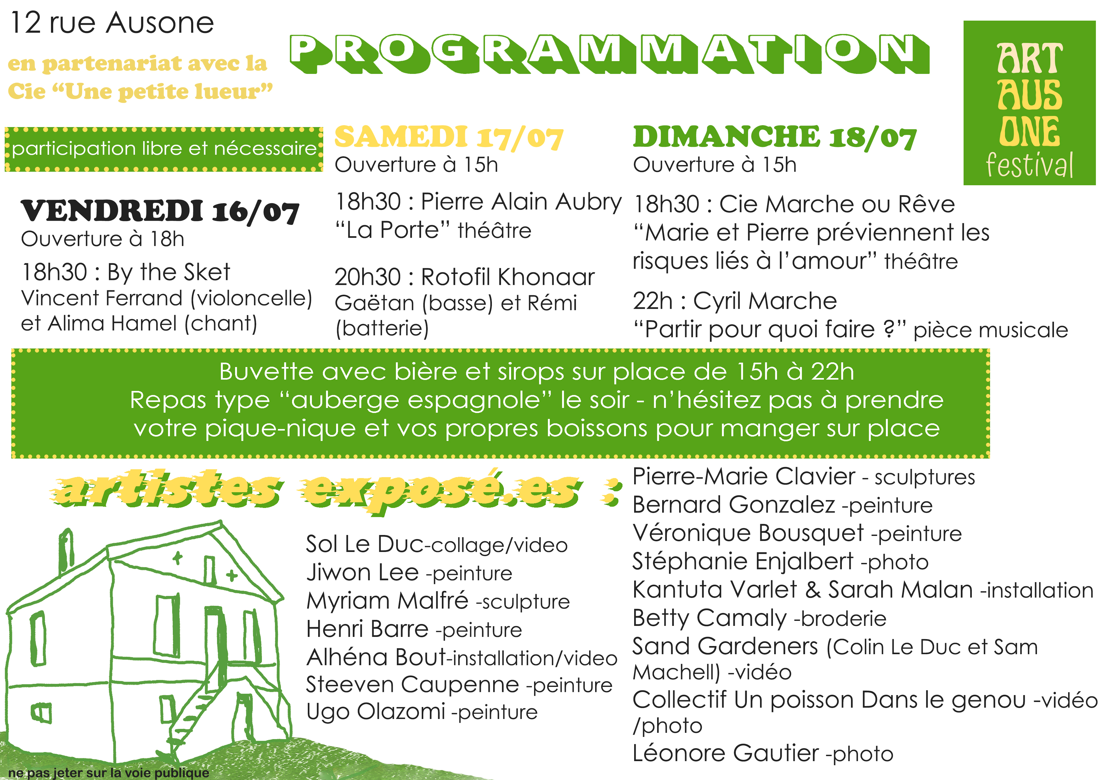 Les poissons dans le jardin